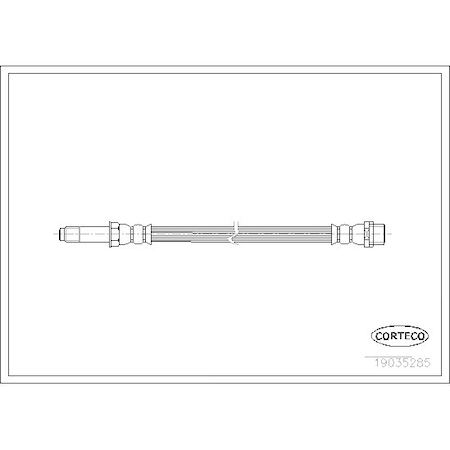 Corteco Brake Hose, 19035285 19035285